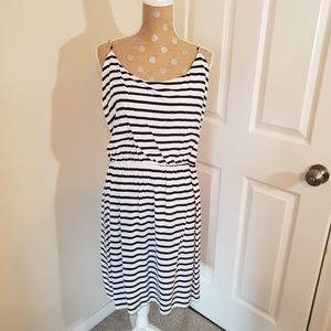 Navy & White striped Old Navy dress